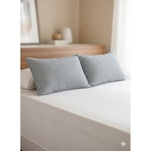 UGG Tideline Standard Pillowcase Sham Set of 2 Desert Blue Striped Quilted